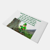 ST. PATRICK'S DAY KOBOLD-GEDICHT FUßMATTE (Schrägansicht)