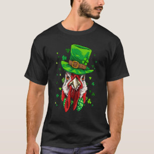 St. Patrick's Day Kobold-Huhn C Kleeblatt Iris T-Shirt