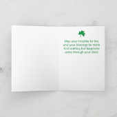 St. Patrick's Day Kobold  Karte (Innenseite)