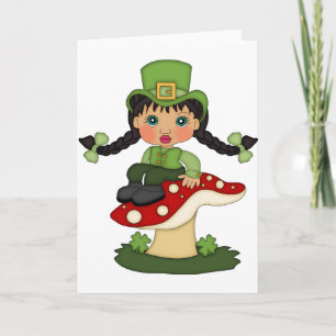 St. Patrick's Day Kobold-Karte leer innen Karte