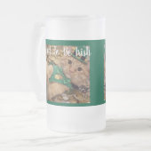St. Patrick's Day Kobold Katze  Mattglas Bierglas (Vorderseite Links)
