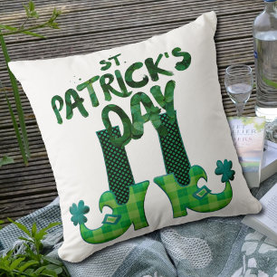 St. Patrick's Day Kobold Schuhe Kissen