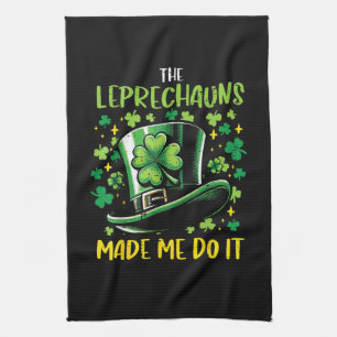 St Patricks Day Kobolde haben mich dazu gebracht Geschirrtuch