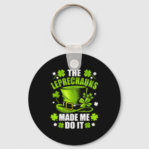 St. Patricks Day Kobolde machten lustigen Shamrock Schlüsselanhänger