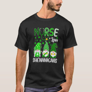 St Patricks Day Krankenschwester Liebe Unsinn Lust T-Shirt