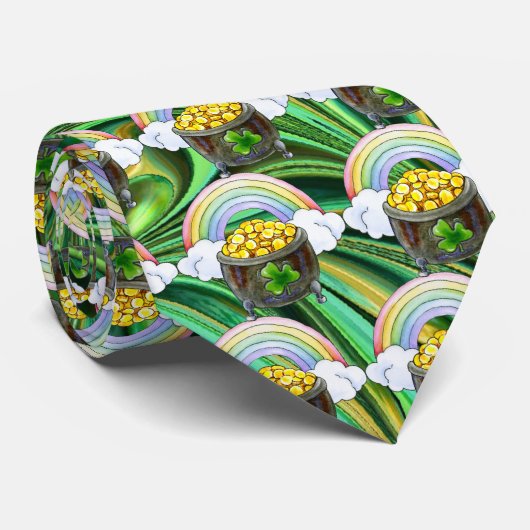 St. Patrick's Day Krawatte (Gerollt)