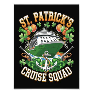 St. Patrick's Day Kreuzfahrt-Team 2025 Familie pas Fotodruck