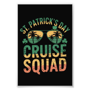 St. Patricks Day Kreuzfahrt-Team Lustige Familie P Fotodruck