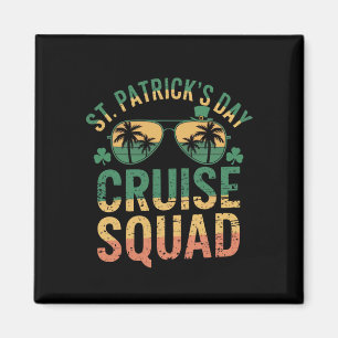 St. Patricks Day Kreuzfahrt-Team Lustige Familie P Magnet