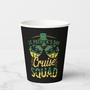 St. Patrick's Day Kreuzfahrt-Trupp Familie passend Pappbecher