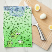 St. Patrick's Day Küchenhandtuch Eisbär Geschirrtuch (Viertel Falte)