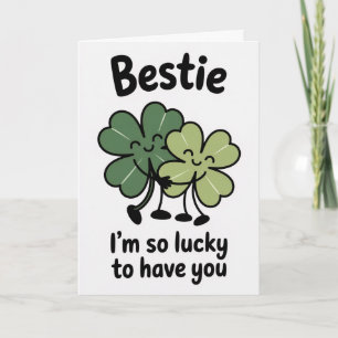 St. Patricks Day Kumpel Karte Beste Freundin Grußk