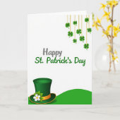 St. Patricks Day Kunstkarte Karte (Gelbe Blume)