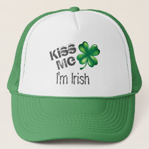 St. Patrick's Day Küss mich, ich bin Ire, grüner K Truckerkappe