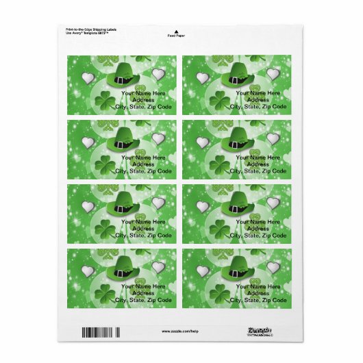 St. Patrick's Day Labels (Vorne)
