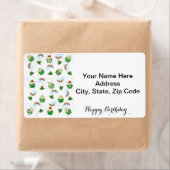 St. Patrick's Day Labels Happy Birthday Cupcakes (Insitu)