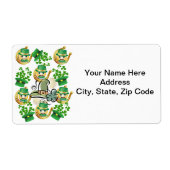 St. Patrick's Day Labels Horseshoe (Vorne)