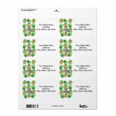 St. Patrick's Day Labels Horseshoe (Vorne)