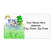 St. Patrick's Day Labels Polar Bear (Vorne)