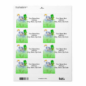 St. Patrick's Day Labels Polar Bear (Vorne)