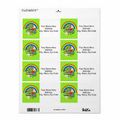 St Patrick's Day Labels Rainbow (Vorne)