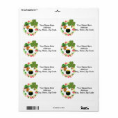 St. Patrick's Day Labels Teddy Bear (Vorne)