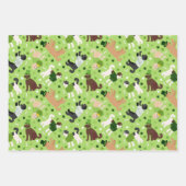St. Patrick's Day Labradoodle / Goldendoodle Geschenkpapier Set (Vorderseite)
