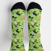 St. Patrick's Day Labradoodle / Goldendoodle Socken (Oben)