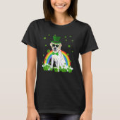 St Patrick's Day Labrador Kleeblatt Pet Dog T-Shirt (Vorderseite)