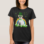 St Patrick's Day Labrador Kleeblatt Pet Dog T-Shirt (Vorderseite)