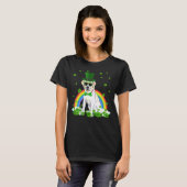 St Patrick's Day Labrador Kleeblatt Pet Dog T-Shirt (Vorne ganz)