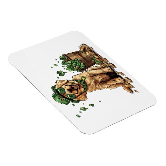 St. Patrick's Day Labrador Retriever Dog Magnet (Rechte Seite)