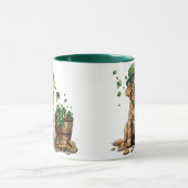 St. Patrick's Day Labrador Retriever Dog Tasse (Zentrum)