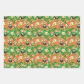 St. Patrick's Day Lad & Lass Wrapping Paper Geschenkpapier Set (Vorderseite 2)