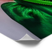 St. Patrick's Day Lady in grün | Art der AI Poster (Ecke)