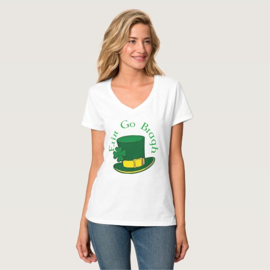 St Patrick's Day Ladys T - Shirt (Vorderseite Vollansicht)