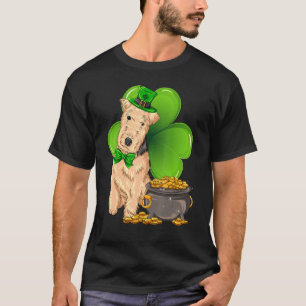 St Patrick's Day Lakeland Terrier Kleeblatt Hausti T-Shirt