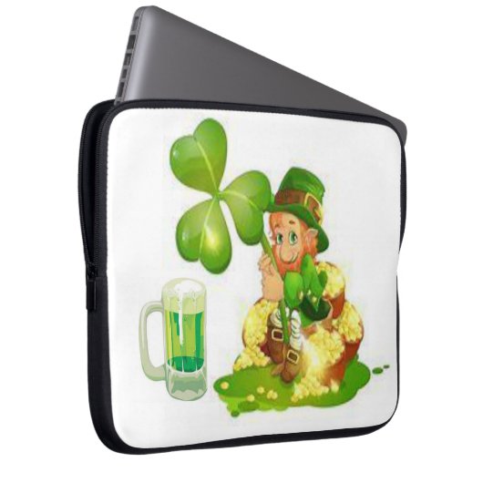 St. Patrick's Day Laptop Sleeve (Vorne Rechts)