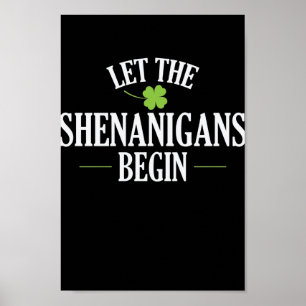 St. Patricks Day Lass The Shenanigans Poster