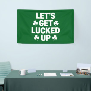 St. Patrick's Day Lassen Sie uns die irische Klee Banner
