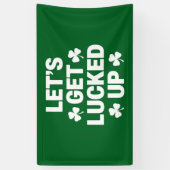 St. Patrick's Day Lassen Sie uns die irische Klee Banner (Vertikal)