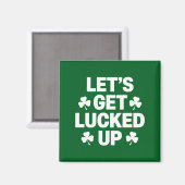 St. Patrick's Day Lassen Sie uns die irische Klee Magnet (Vorderseite/Rückseite)