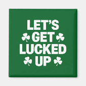 St. Patrick's Day Lassen Sie uns die irische Klee Magnet (Vorne)