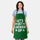 St. Patrick's Day Lassen Sie uns die irische Klee Schürze (Getragen)