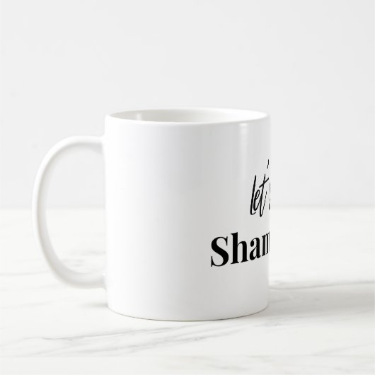 St Patricks Day Lass's Get Shamrocked lustig Vinta Kaffeetasse (Links)