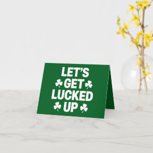 St. Patricks Day Lasst uns Glücklich Sein Irisches Karte