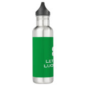 St. Patrick's Day Lasst uns glücklich werden Edelstahlflasche (Links)