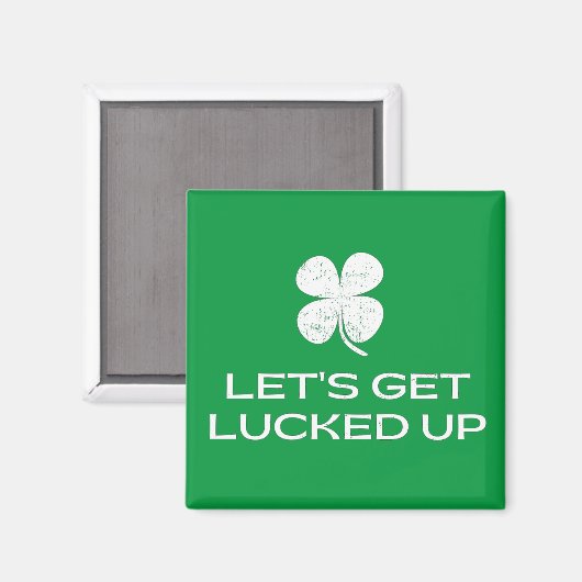 St. Patrick's Day Lasst uns glücklich werden Magnet (Vorderseite/Rückseite)