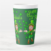 St. Patrick's Day Latte Tasse (Vorderseite)