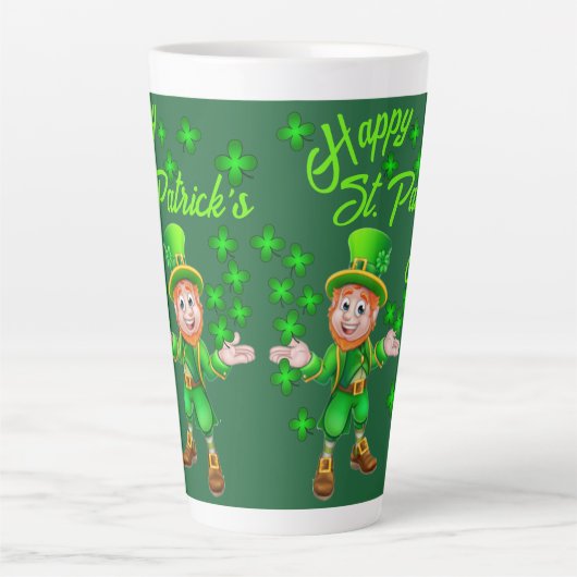 St. Patrick's Day Latte Tasse (Vorderseite)